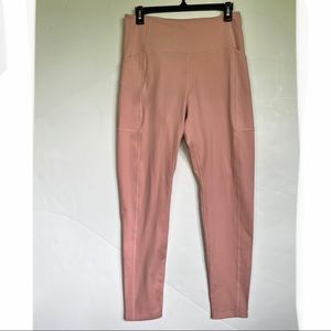NEW Girlfriend Collective Quartz Compressive Pocket Leggings, XL, Pink